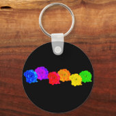 RegenboogRozen Sleutelhanger (Voorkant)