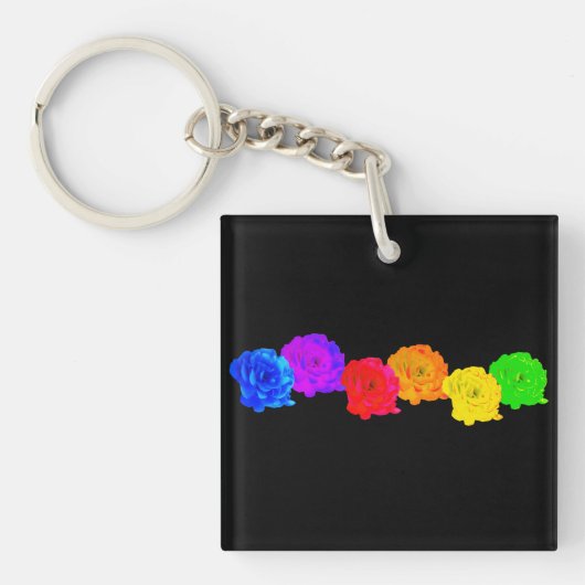 RegenboogRozen Sleutelhanger (voorkant)
