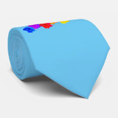 RegenboogRozen Stropdas (Opgerold)