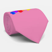 RegenboogRozen Stropdas (Opgerold)