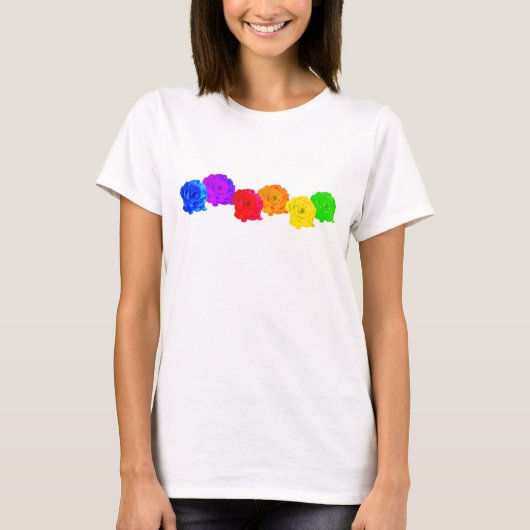 RegenboogRozen T-shirt (Voorkant)