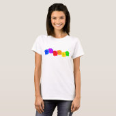 RegenboogRozen T-shirt (Voorkant volledig)
