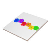 RegenboogRozen Tegeltje (Zijkant)