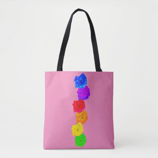 RegenboogRozen Tote Bag (Voorkant)