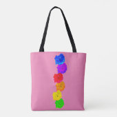 RegenboogRozen Tote Bag (Achterkant)