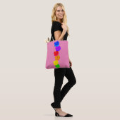 RegenboogRozen Tote Bag (Op model)