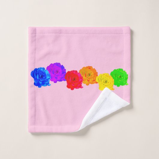 RegenboogRozen Washandje (Wasdoekje)