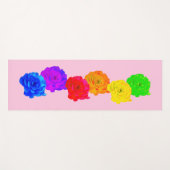 RegenboogRozen Yogamat (Voorkant (horizontaal))