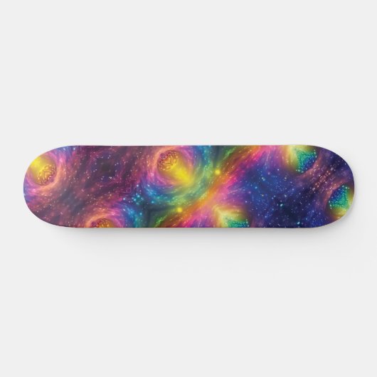 Regenboogruimte nevelvormige Abstracte kosmische v Persoonlijk Skateboard (Horizontaal)