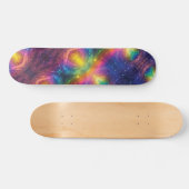 Regenboogruimte nevelvormige Abstracte kosmische v Persoonlijk Skateboard (Horizontaal)