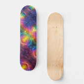 Regenboogruimte nevelvormige Abstracte kosmische v Persoonlijk Skateboard (Voorkant)