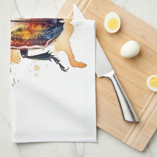 regenboogscarabee theedoek (Quarter Fold)