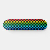Regenboogschaakbord Skateboard (Horizontaal)