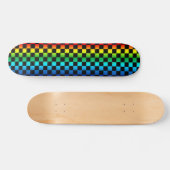 Regenboogschaakbord Skateboard (Horizontaal)