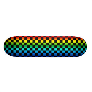 Regenboogschaakbord Skateboard
