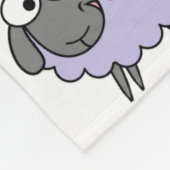 Regenboogschaap Fleece Deken (Hoek)