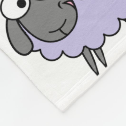 Regenboogschaap Fleece Deken (Hoek)