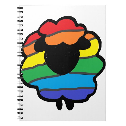 Regenboogschaap Notitieboek (Voorkant)