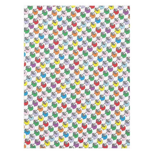 Regenboogschaap Tafelkleed (Voorkant)