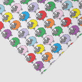 Regenboogschaap Tissuepapier (Detail)