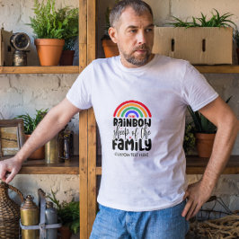 REGENBOOGSCHAAP VAN DE FAMILIE FUNNY HOMO T-SHIRT