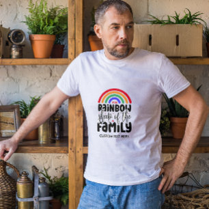REGENBOOGSCHAAP VAN DE FAMILIE FUNNY HOMO T-SHIRT