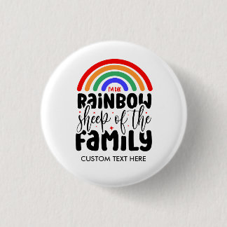 REGENBOOGSCHAAP VAN DE FAMILIE Grappig Homoseksuee Ronde Button 3,2 Cm