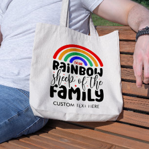 REGENBOOGSCHAAP VAN DE FAMILIE TOTE BAG