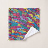 Regenboogschalen Abstract Bad Handdoek (Wasdoekje)