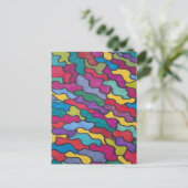 Regenboogschalen Abstract Briefkaart (Staand voorkant)