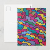 Regenboogschalen Abstract Briefkaart (Voorkant / Achterkant)