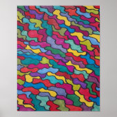 Regenboogschalen Abstract Poster (Voorkant)