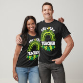Regenboogschamrocks harten St Patricku2019s Dag On T-shirt (Unisex)