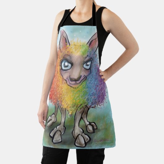 Regenboogschapen Schort (Insitu)