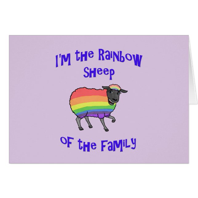 Regenboogschapen van de familie (Voorkant Horizontaal)