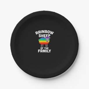 Regenboogschapen van de familie Gay Pride LGBTQ Eq Papieren Bordje