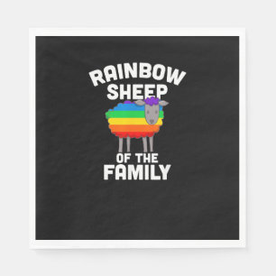 Regenboogschapen van de familie Gay Pride LGBTQ Eq Servet
