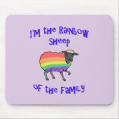 Regenboogschapen van de familie muismat (Voorkant)