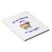Regenboogschapen van de familie notitieblok (Schuin)