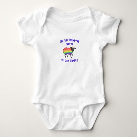 Regenboogschapen van de familie romper (Voorkant)