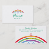 Regenboogscharnierende duif (scherpe / volledige k visitekaartje (Voorkant / Achterkant)