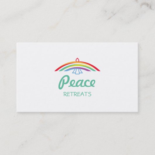 Regenboogscharnierende duif (scherpe / volledige k visitekaartje (Voorkant)