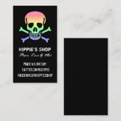 Regenboogschedel Aangepaste Visitekaartjes (Voorkant / Achterkant)