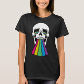 Regenboogschedel T-shirt (Voorkant)