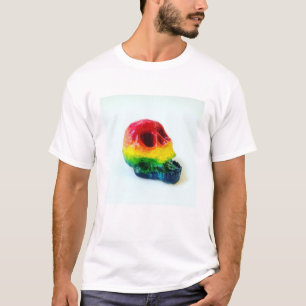 Regenboogschedel T-shirt