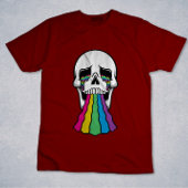 Regenboogschedel T-shirt