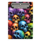 Regenboogschedels Mini Klembord (Voorkant)