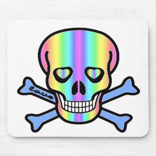 Regenboogschedels Muismat (Voorkant)