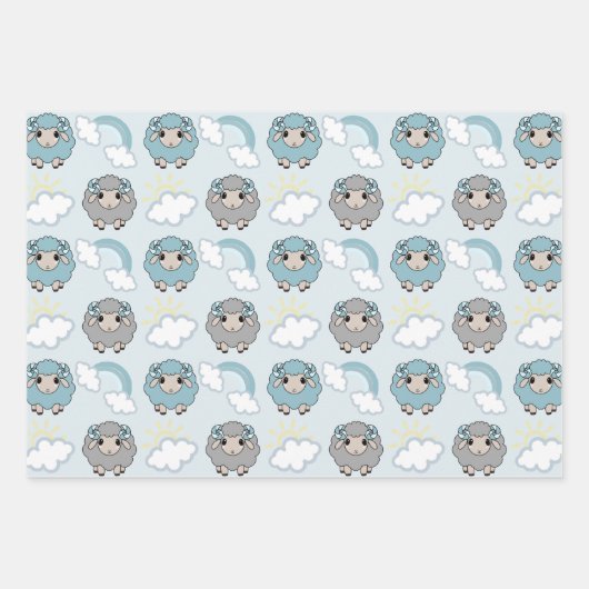 Regenboogschep Inpakpapier Vel (Voorkant 2)