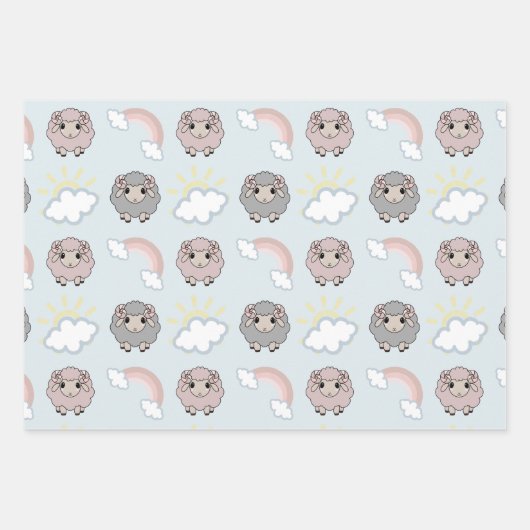 Regenboogschep Inpakpapier Vel (Voorkant)